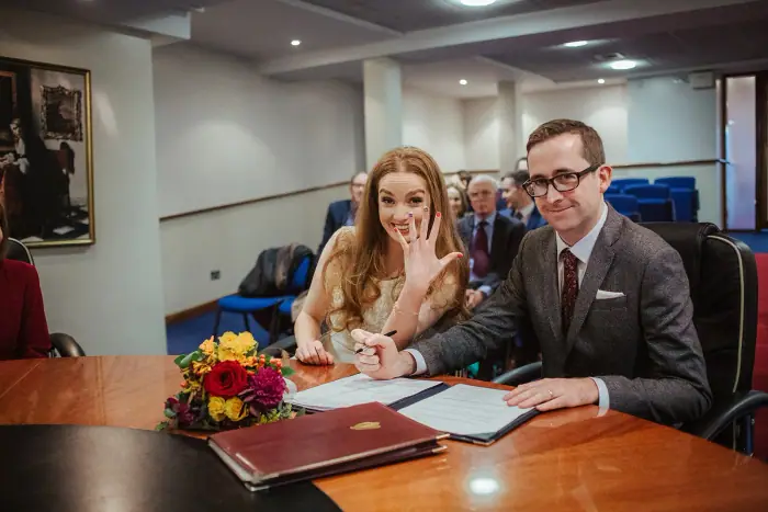 Christine & Cody, Dublin Registry Office — photograph 41