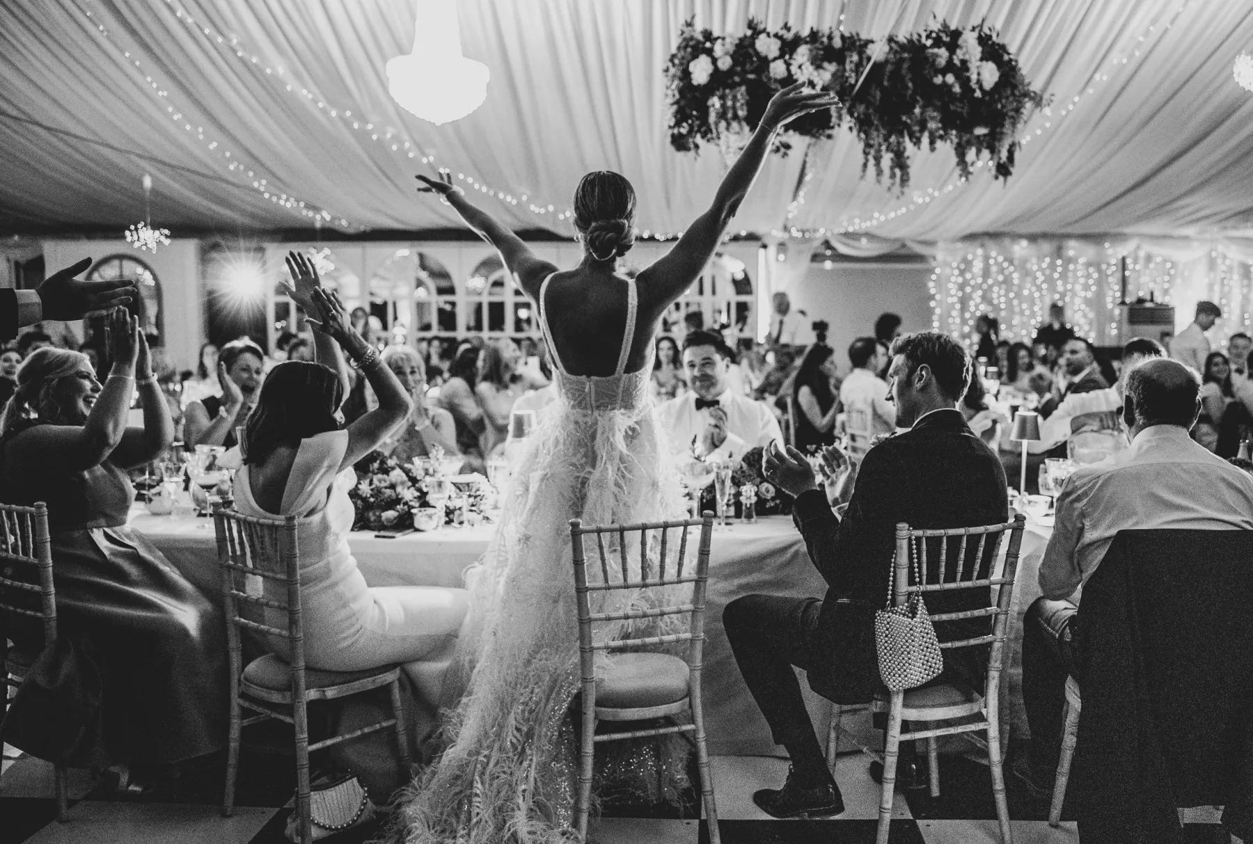 A couple together on their wedding day