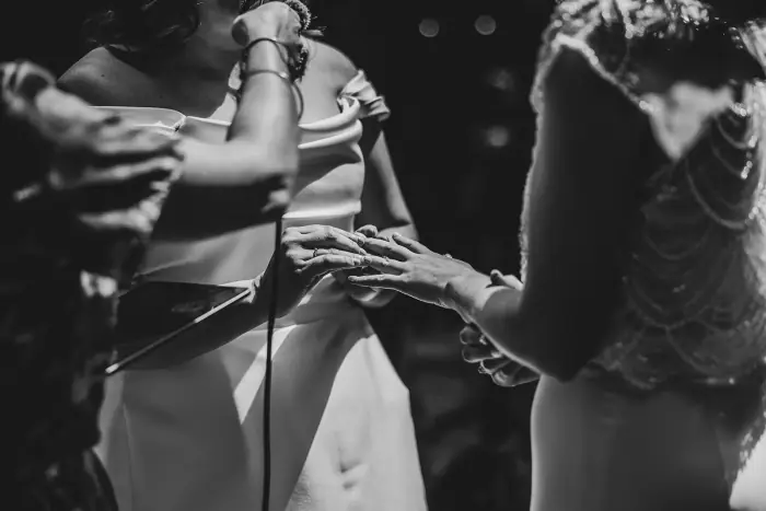 Julie & Linda’s colourful Martinstown House wedding — photograph 27
