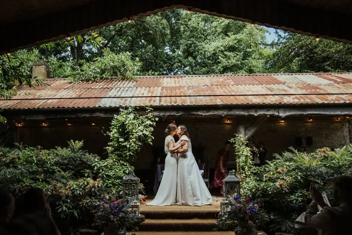 Julie & Linda’s colourful Martinstown House wedding — photograph 28