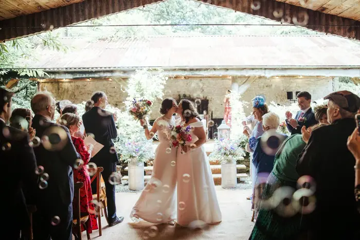 Julie & Linda’s colourful Martinstown House wedding — photograph 30