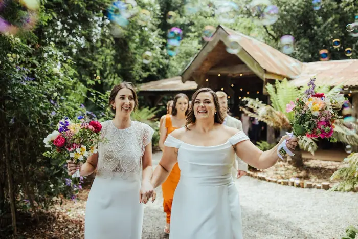 Julie & Linda’s colourful Martinstown House wedding — photograph 31