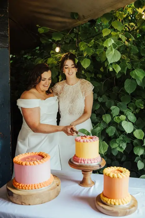 Julie & Linda’s colourful Martinstown House wedding — photograph 41