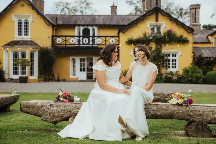 Julie & Linda’s colourful Martinstown House wedding — photograph 49