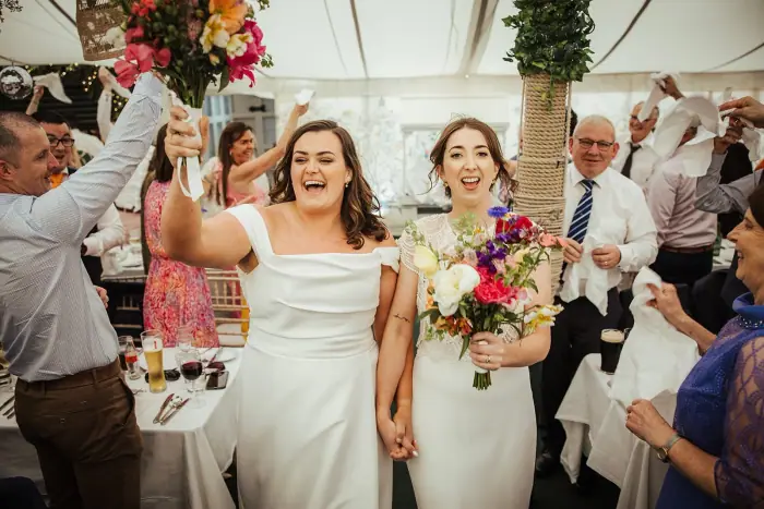 Julie & Linda’s colourful Martinstown House wedding — photograph 54