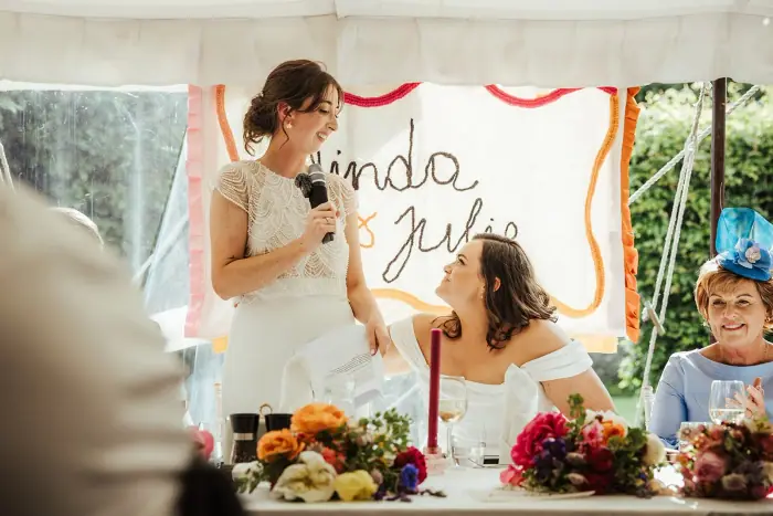 Julie & Linda’s colourful Martinstown House wedding — photograph 59