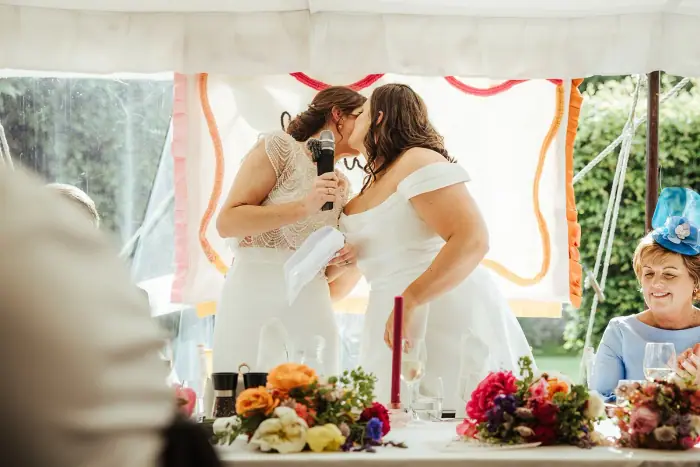 Julie & Linda’s colourful Martinstown House wedding — photograph 60