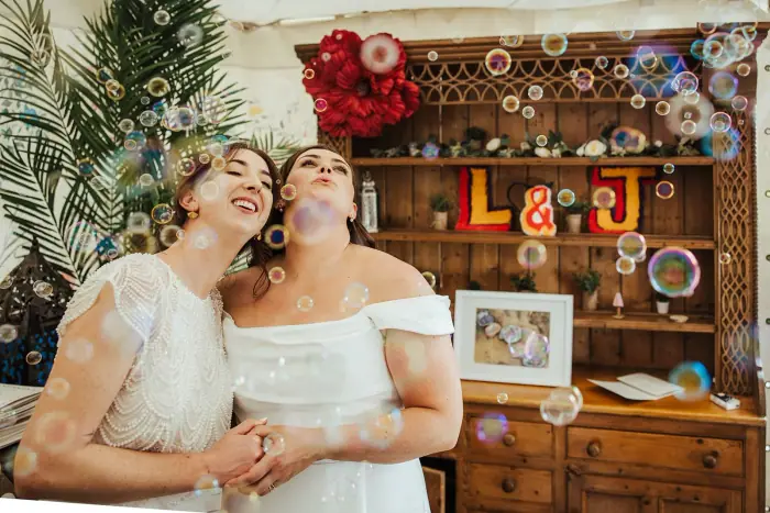 Julie & Linda’s colourful Martinstown House wedding — photograph 67
