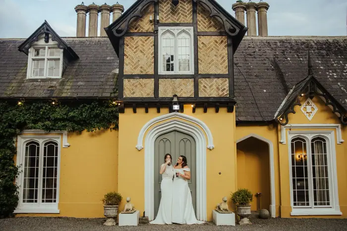 Julie & Linda’s colourful Martinstown House wedding — photograph 74