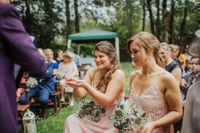 Mariosa & Stephen’s outdoor ceremony in Wicklow — photograph 16