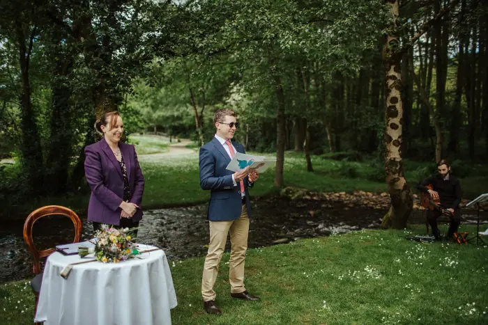 Mariosa & Stephen’s outdoor ceremony in Wicklow — photograph 19